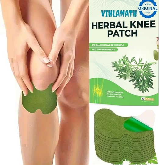 Pack Of 10 Herbal Knee Pain Relief Patch – Ayurvedic Knee Patch for Arthritis, Joint Pain, Leg Pain